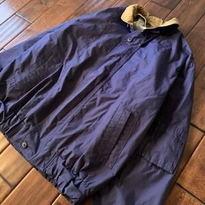 London Fog Navy Blue Harrington Bomber Jacket  Jacket  Men's Tall L